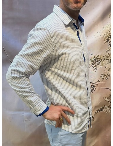 CHEMISE LIN BLANCHE FINES RAYU