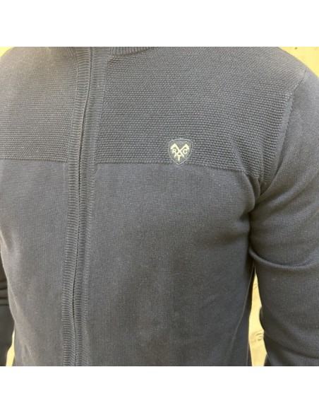 Gilet homme marine fin manches longues | pole sud | Boutique à Castelsarrasin