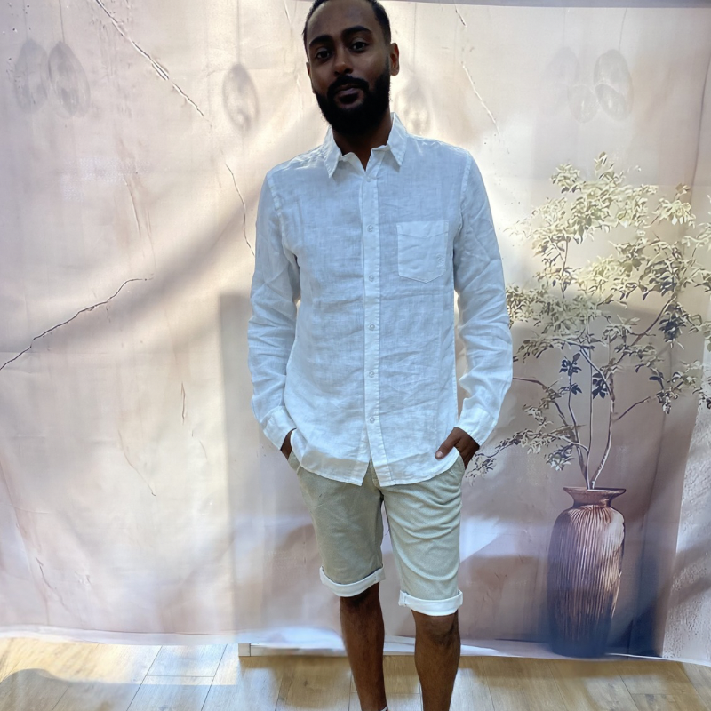 CHEMISE LIN BLANCHE