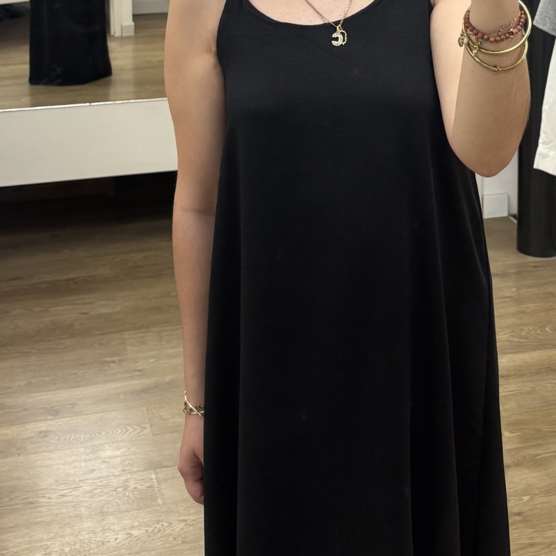 ROBE LONGUE NOIRE FINES